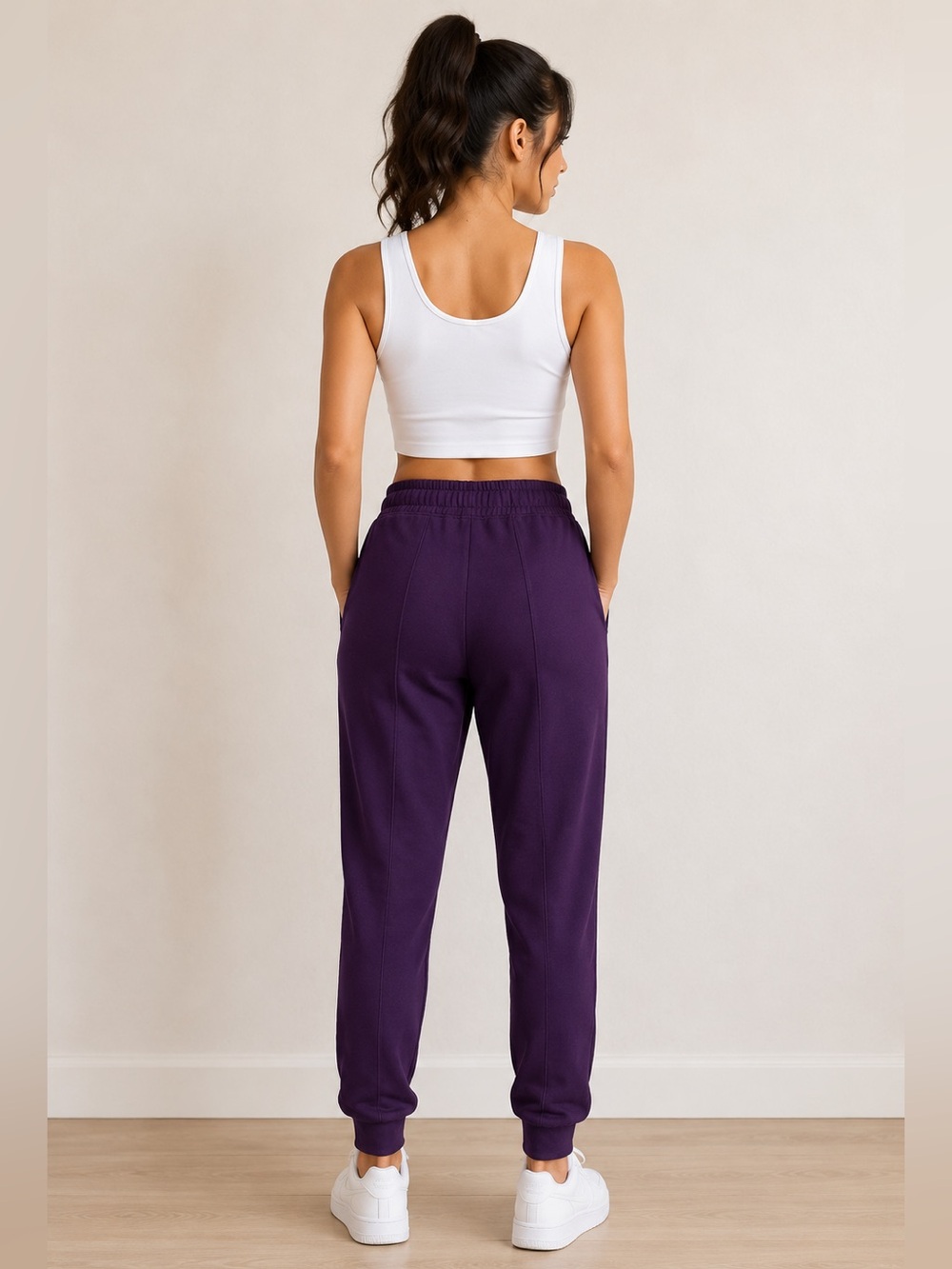 NWT MPG Sport Julie Relaxed Performance Joggers Charisma Purple Size Small - Picture 5 of 16